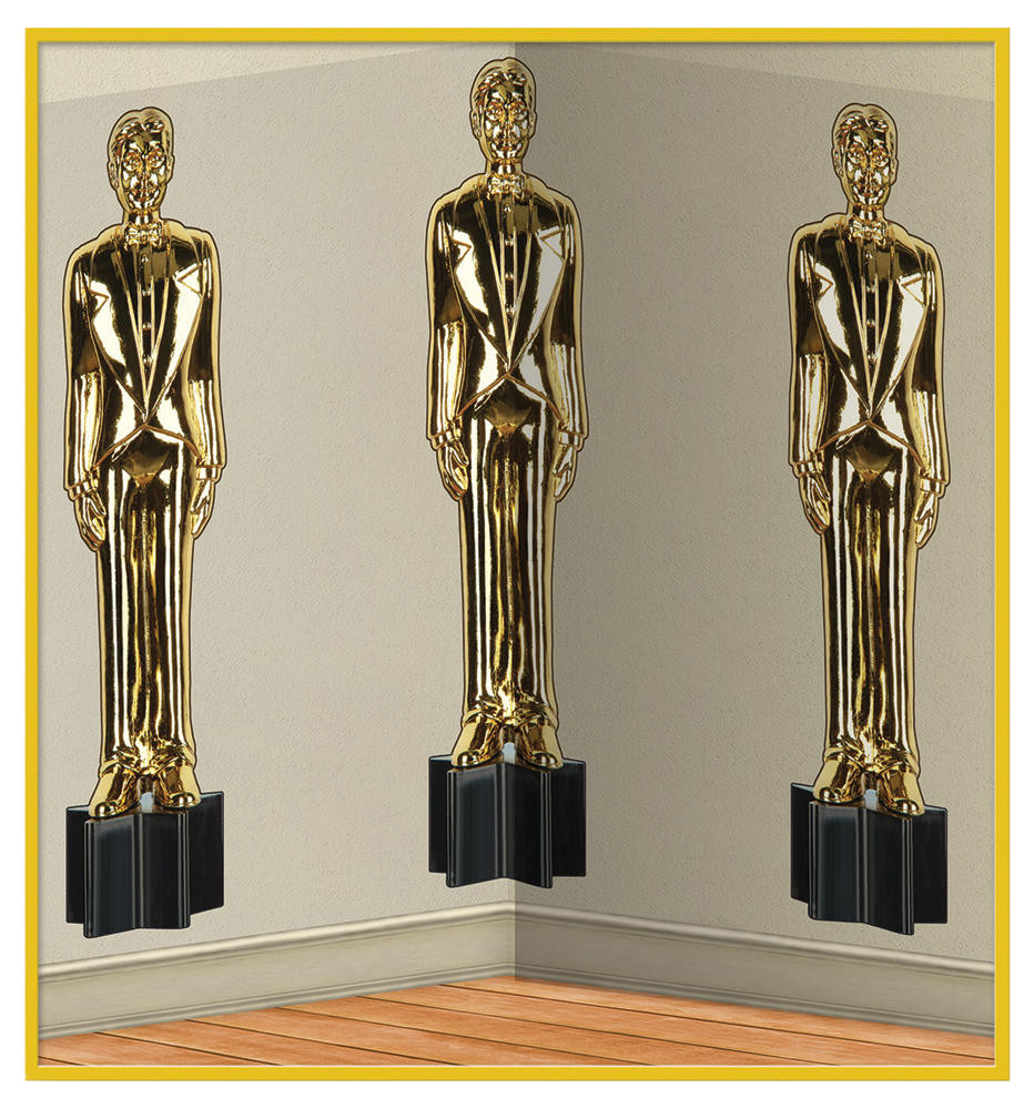 Beistle 4 X 30 Awards Night Male Statute Scene Setter