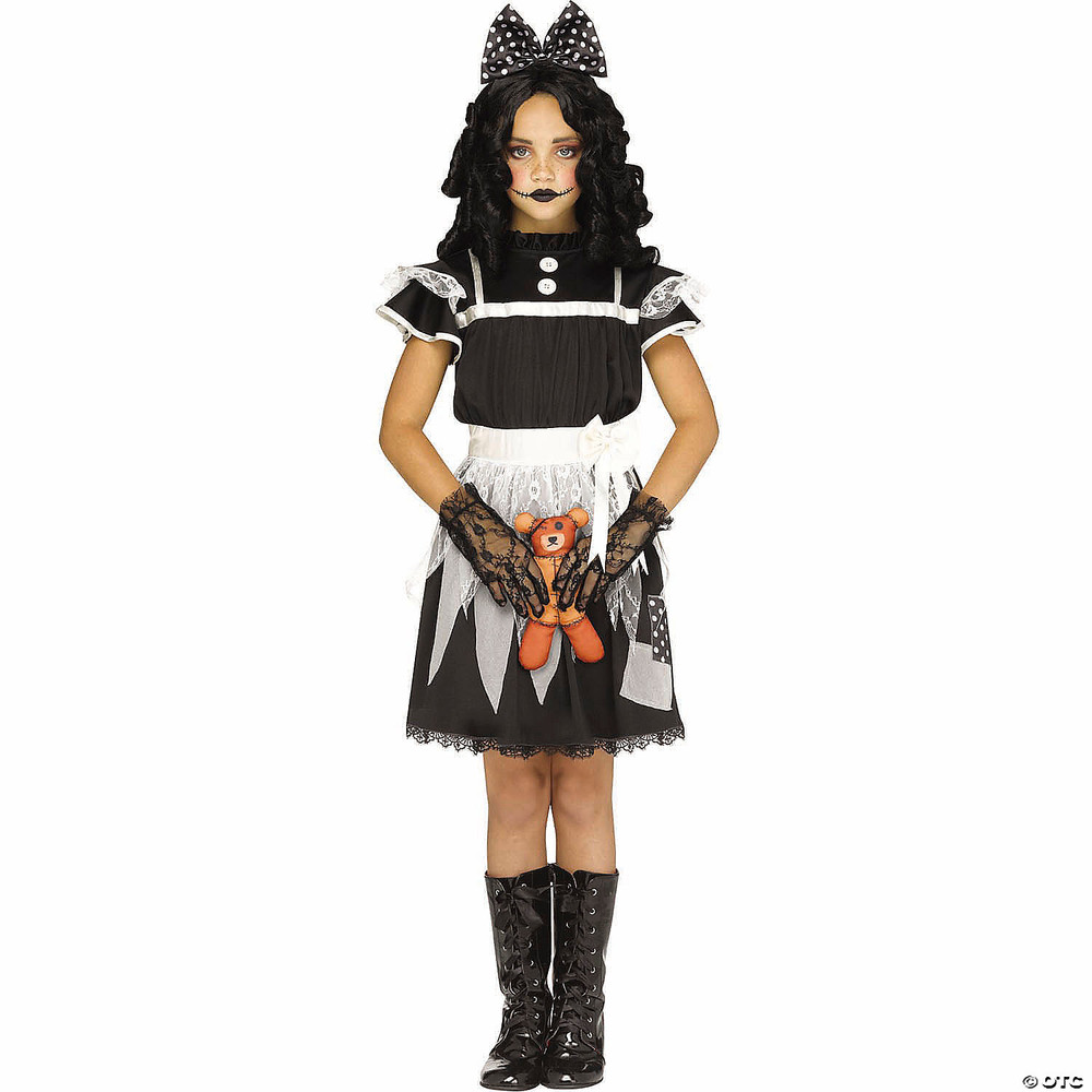Kids Victorian Deadly Dolly Dress Costume