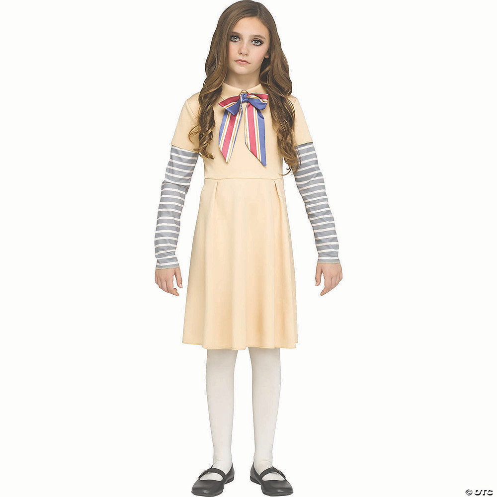 Girl's Multicolored Polyester A.I. Doll Dress Costume
