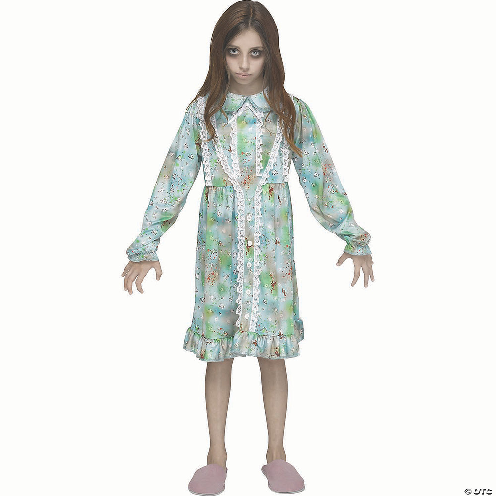Girl's Multicolored Polyester Nightmare Nightgown Costume