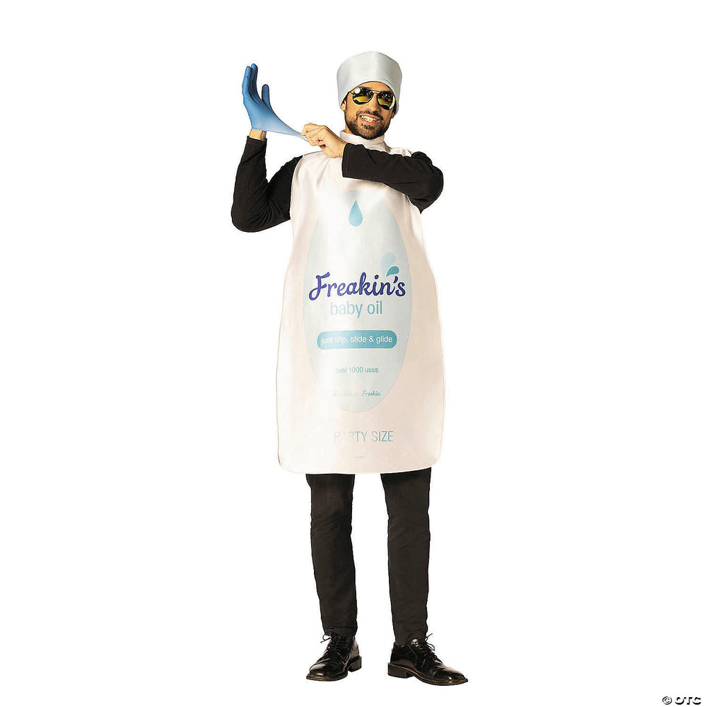 Adults Baby Oil Bottle Tunic Costume
