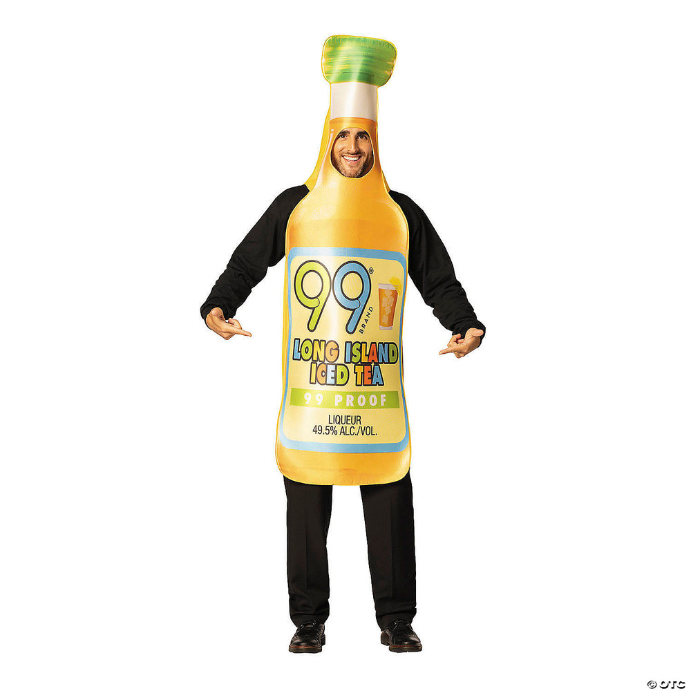Adults 99 Brand Long Island Iced Tea Bottle Tunic Costume