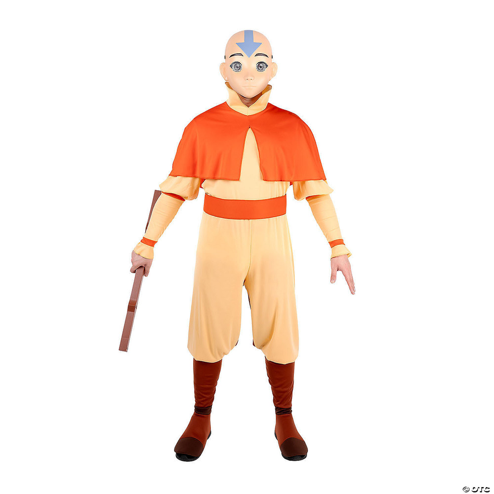 Adults Qualux Avatar: The Last Airbender Aang Jumpsuit Costume