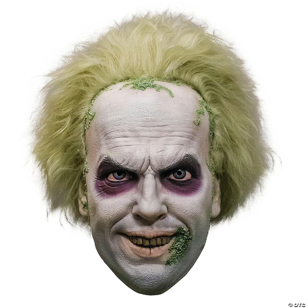 Beetlejuice Deluxe Beetlejuice Overhead Plastic Mask with Hair