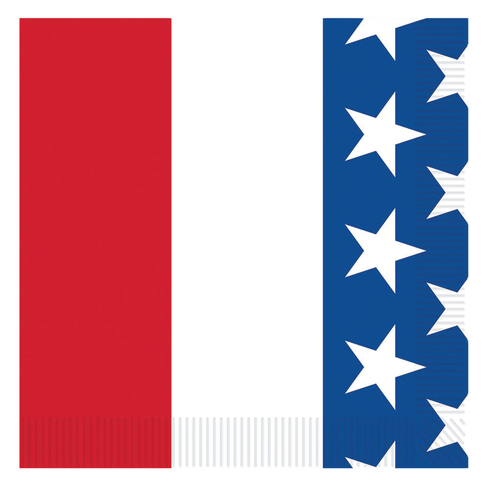 Beistle Beistle Patriotic Napkins Beverage - Pack of 16