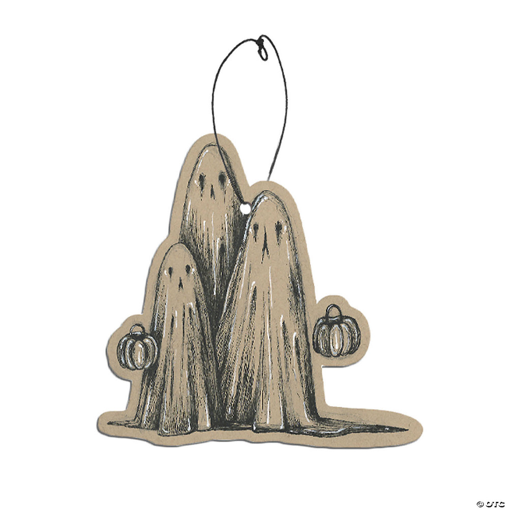3 1/2" The Little Ghouls Trick-or-Treating Ghosts Cinnamon Fear Freshener