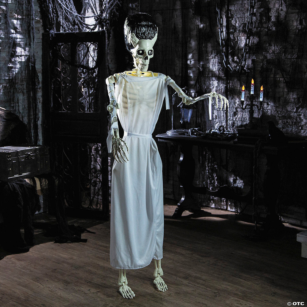 5 Ft. 4" Standing Monster Skeleton Halloween Decoration