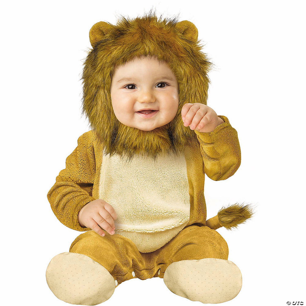 Baby Brown Jumpsuit Cuddly Lion Costume