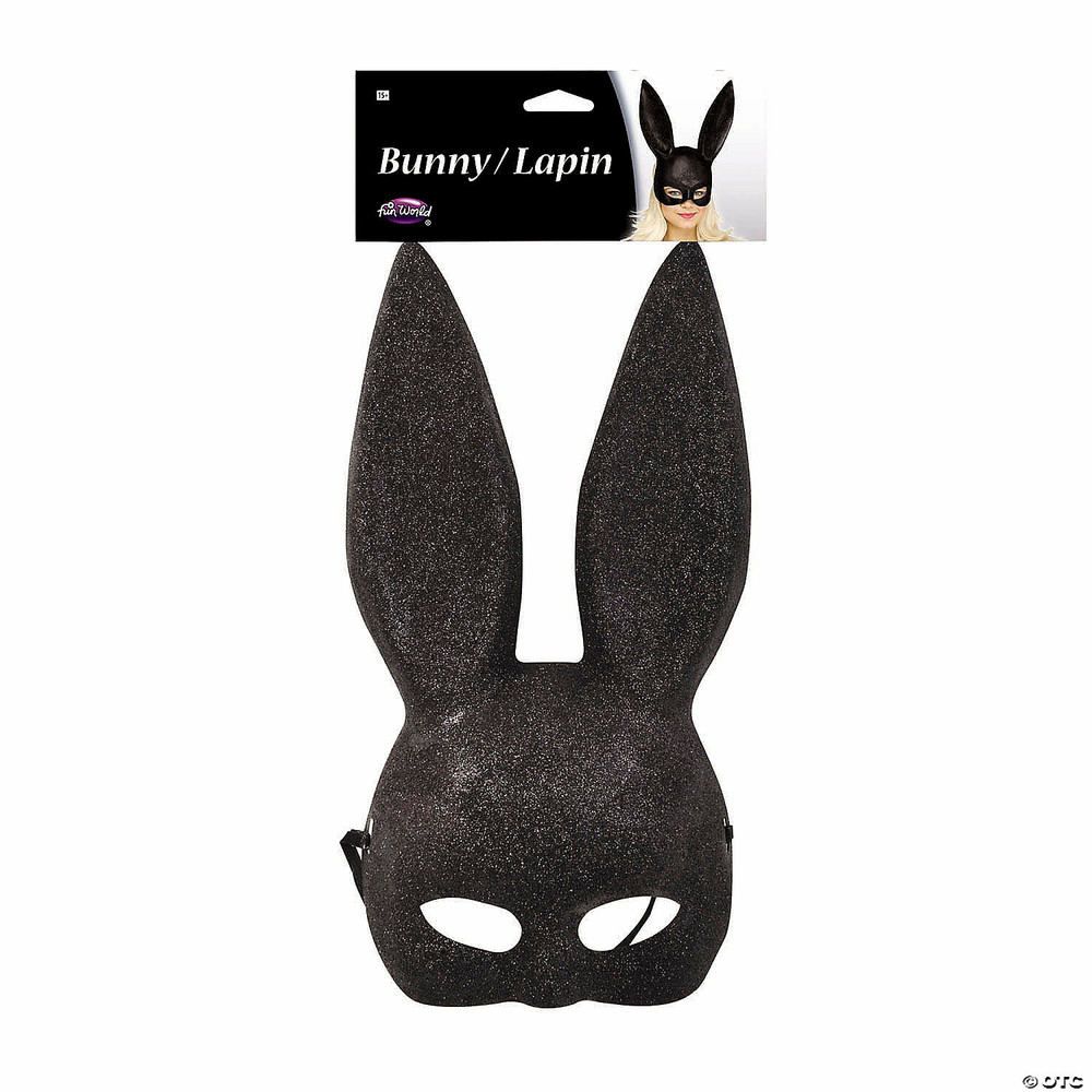 Black Matte Bunny Mask