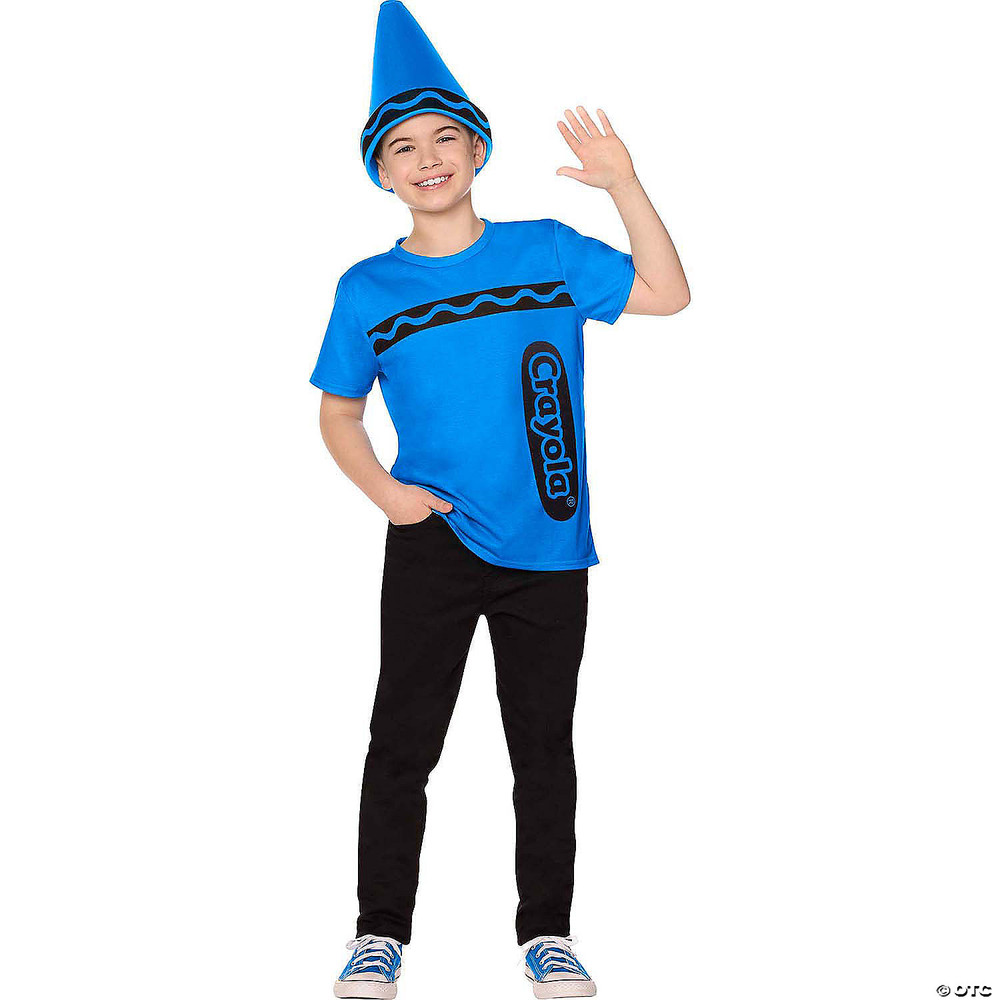 Kids Crayola Blue Crayon T-Shirt Costume Kit