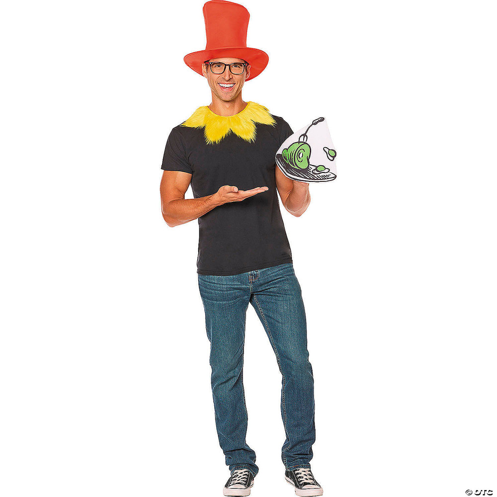 Adults QUIK CHANGE Dr. Seuss Green Eggs and Ham Sam I Am Costume Accessory Kit