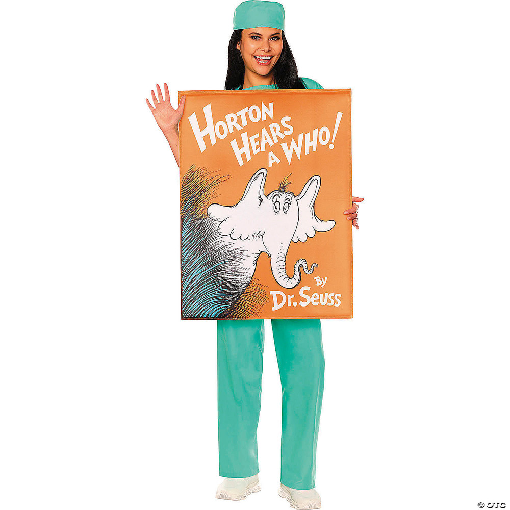 Adults QUIK CHANGE Dr. Seuss Horton Hears a Who! Book Cover Costume