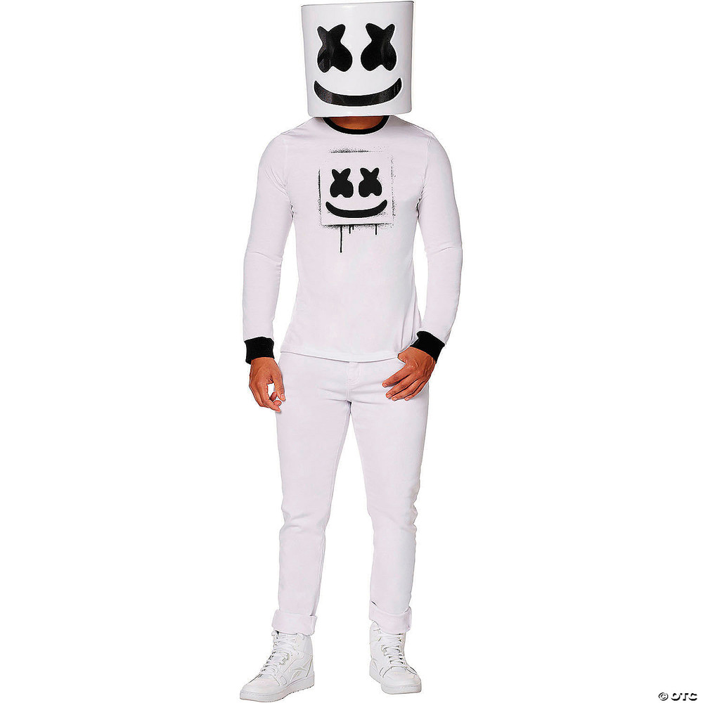 Adults Marshmello Long-Sleeved T-Shirt Costume