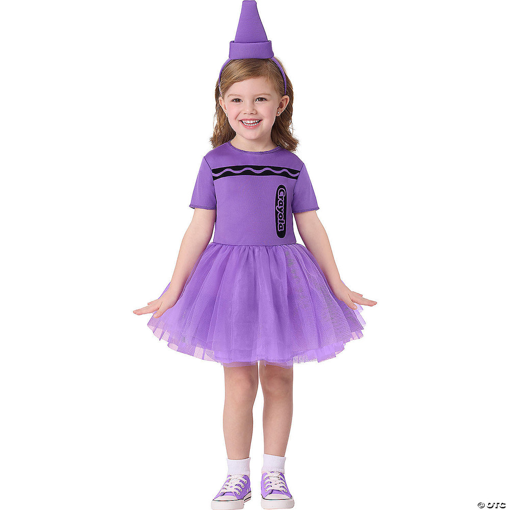Toddler Crayola Purple Crayon Dress Costume