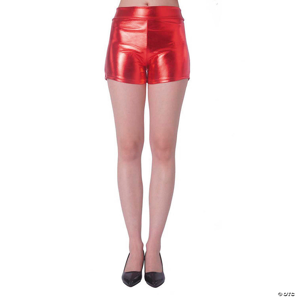 Adults Metallic Red Boy Shorts Costume Accessory