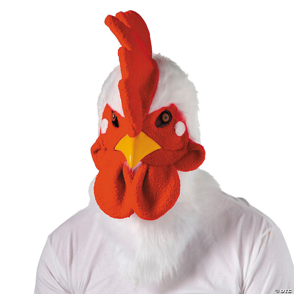 Adults Rooster Moving Mouth Overhead Mask