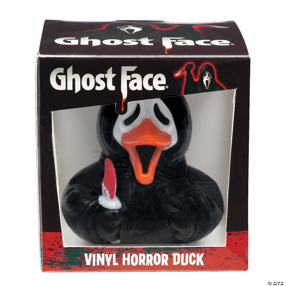 3 1/2" x 4" Ghost Face Collectible Horror Rubber Duck