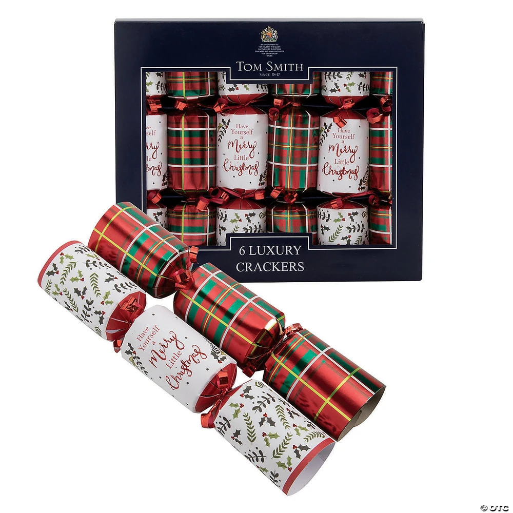 8" Tom Smith Rose Gold & Marble Luxury Christmas Party Crackers - 6 Pc.