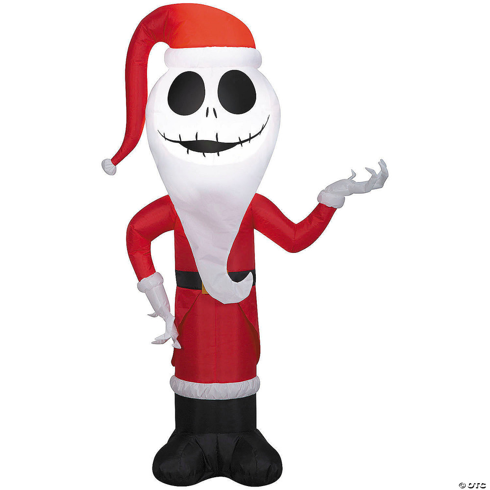 4 Ft. Airblown Inflatable The Nightmare Before Christmas Santa Jack Skellington Outdoor Yard Decoration