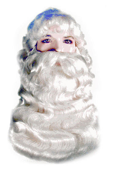 Lacey Super Deluxe Santa Wig Set