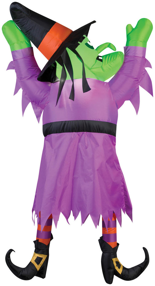 Gemmy Airblown Witch Hanging From Roof Inflatable