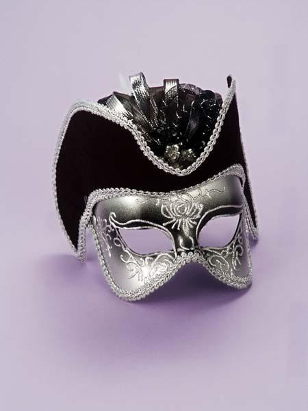 Forum Novelties Forum Novelties Mens Silver Venetian Mask