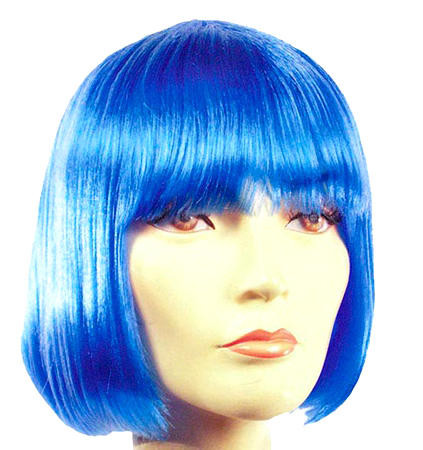Lacey Blue Short Bob Costume Wig