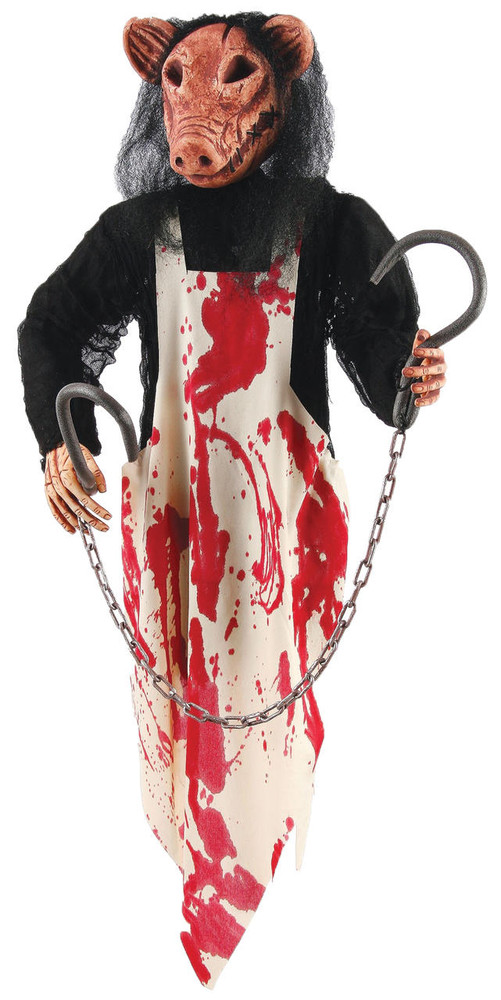 Fun World Fun World 36 Butcher Pig Hanging Prop