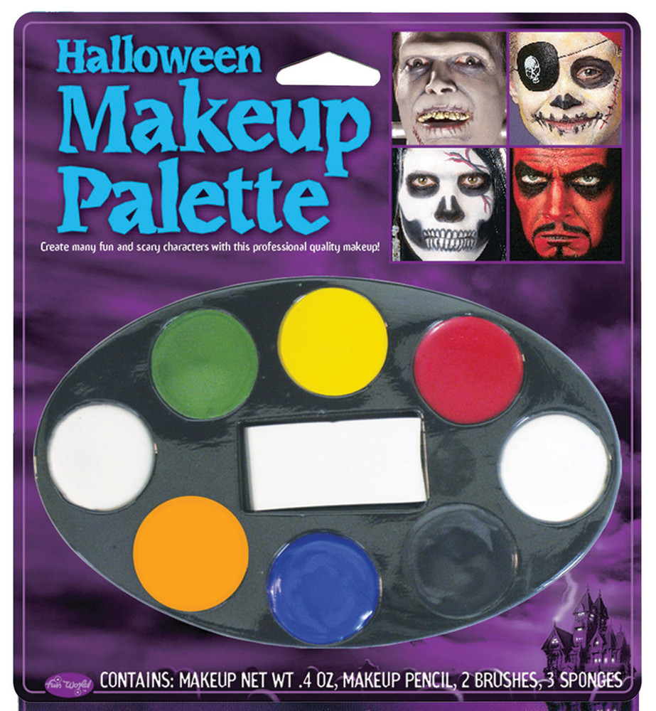 Fun World Fun World Halloween Makeup Tray 8 Colors