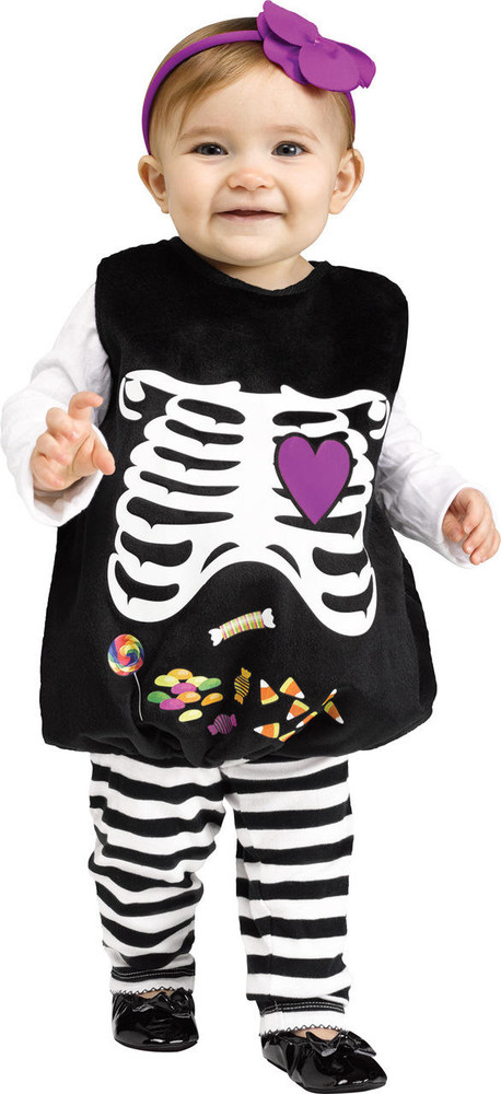 Fun World Fun World Skelly Belly Baby Costume