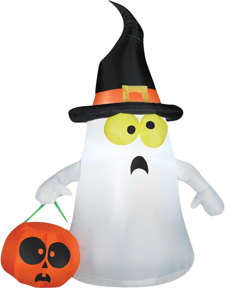 Gemmy Gemmy Airblown- Ghost with Witch Hat - Sm