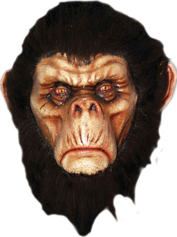 Ghoulish Ghoulish Bad Brown Chimp Latex Mask