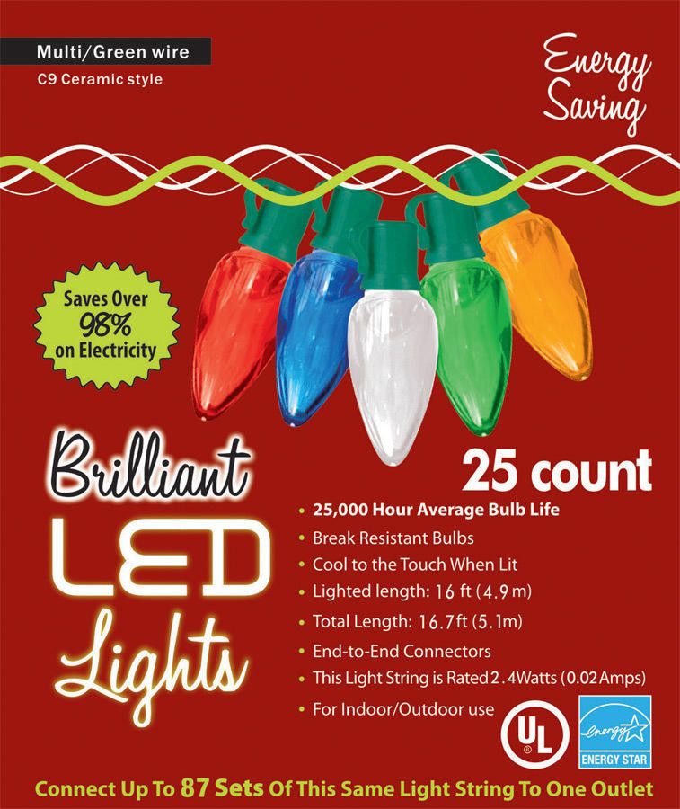 Golden Bay Golden Bay Holiday Lights C9 Ceramic Style