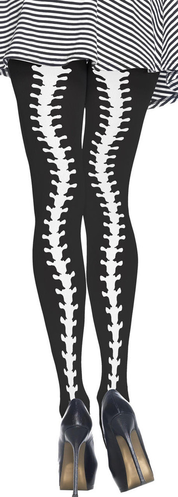 Leg Avenue Leg Avenue Black Spinal Column Pantyhose