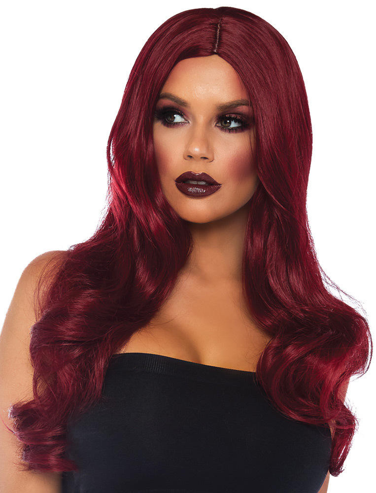 Leg Avenue Leg Avenue Long Burgundy Wavy Wig