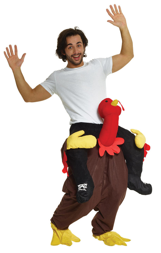 Morphsuits Morphsuits Adult Turkey Trot Piggyback Costume