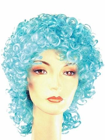 Lacey Light Blue Curly Clown Wig