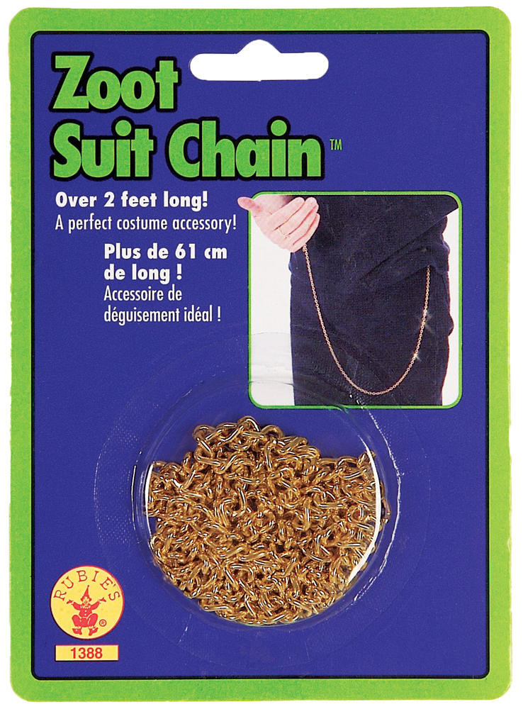 Morris Costumes Morris Costumes Zoot Suit Chain Gold