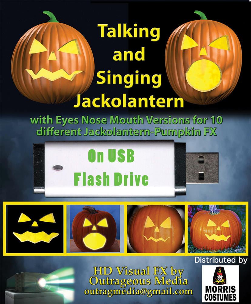 Outrageous Media Outrageous Media Jack-o-Lantern Talk Digt Decor