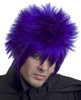 Enigma Purple, Messy, And Spiky Mens Costume Wig