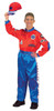 Aeromax Aeromax Mens Red and Blue Racing Suit