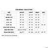 Size chart for Child Big Top Terror costume showing size, height, and weight measurements in a table format.