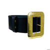 Santa Belt Black Leather Cast