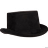 Adult Black Faux Suede Top Hat