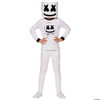 Kids Black & White Marshmello Halloween Costume