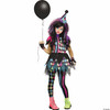 Girl's Multicolor Twisted Circus Clown Costume