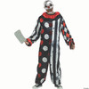 Adults Black, White & Red Big Top Bling Clown Costume