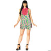 Adults Swaggertown Pink & Green Houndstooth Dress Costume
