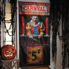 6 Ft. 6 3/4" Carnival Booth with Bloody Clown Door Curtain Halloween Decoration
