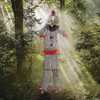 8 Ft. 2" Light-Up Lifting Clown with Hat Halloween Decoration